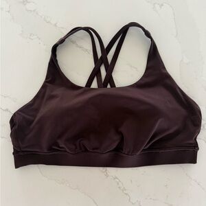 Lululemon Energy Bra. Brown. Size 10. French Press.